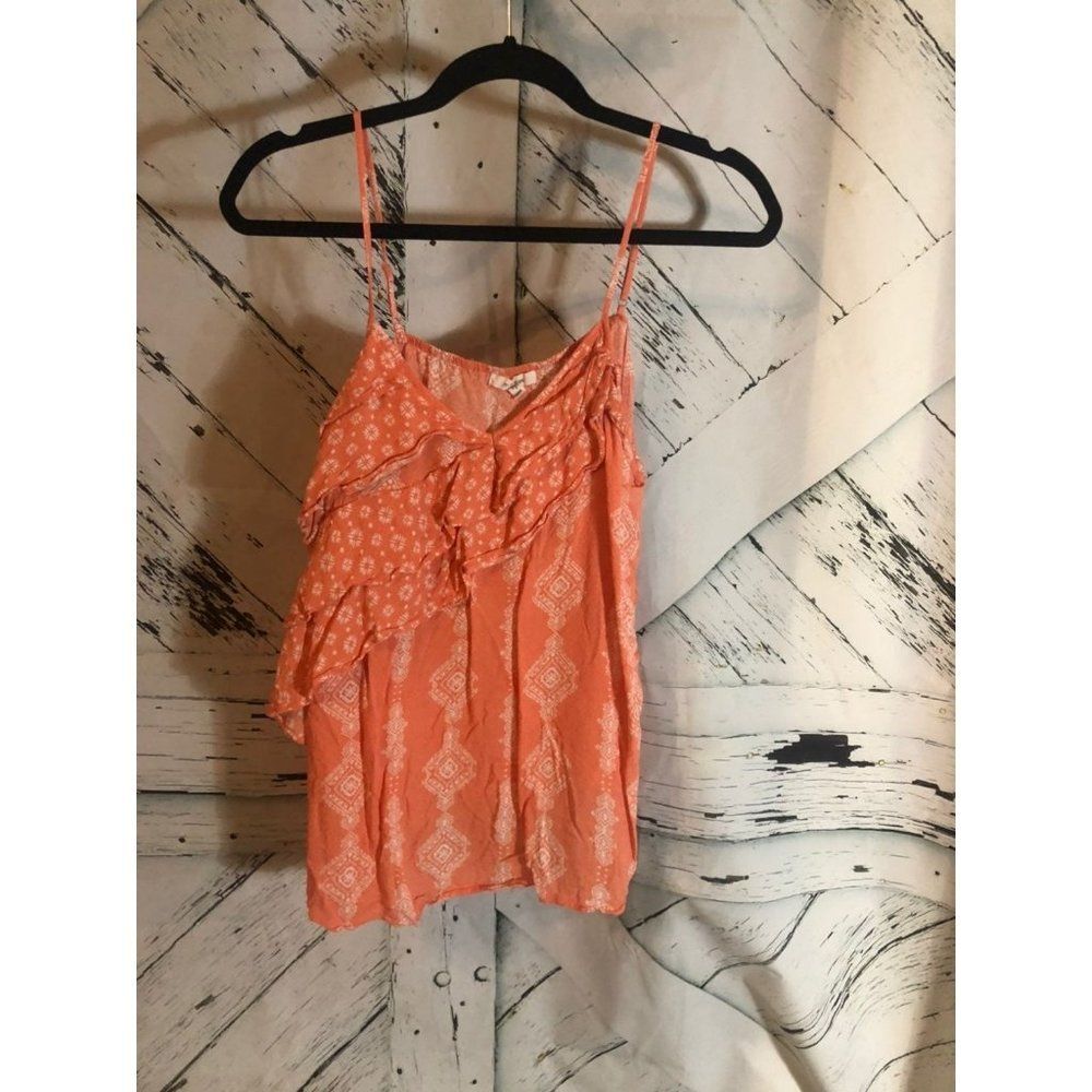 Maurices size xl ex large orange peach boho tank top